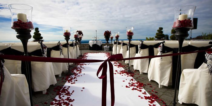 Hochzeit im Freien Deko 700x350