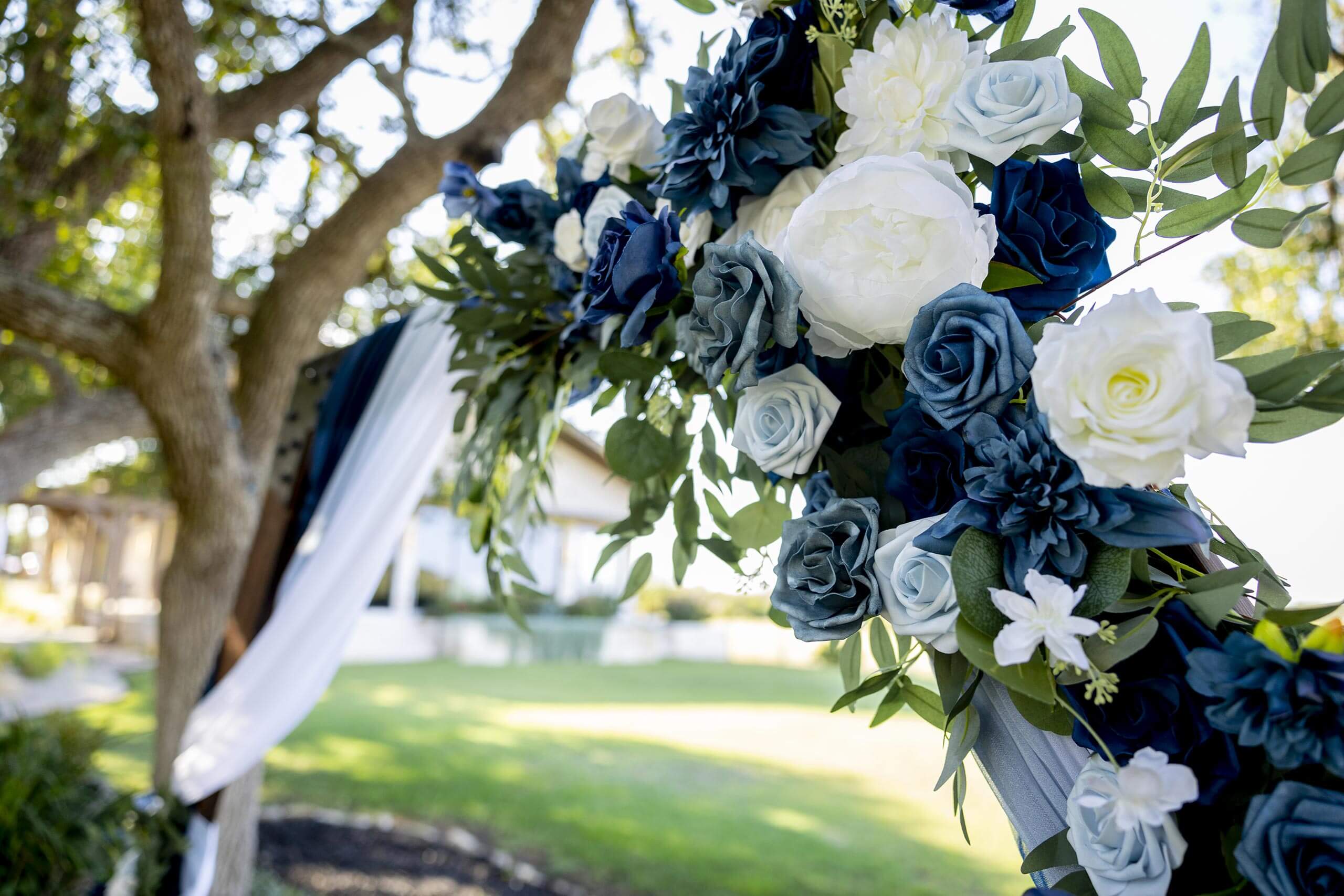 Blaue Blumen Hochzeit