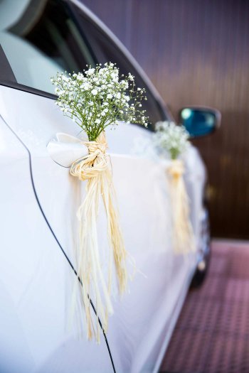 ASANMU Autoschmuck Hochzeit Motorhaube Hochzeitsschmuck Blumen Auto Schmuck  O