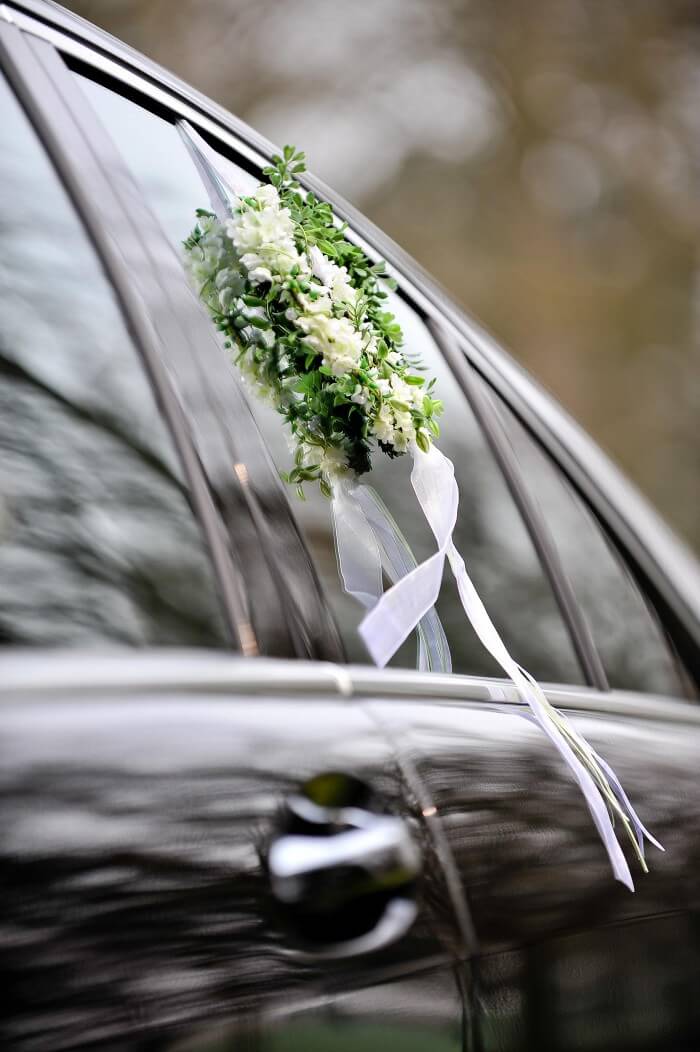 Autodeko Hochzeit: Autoschmuck bestellen | Bildergalerie