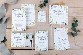 Hochzeitskarten mit Eukalyptus