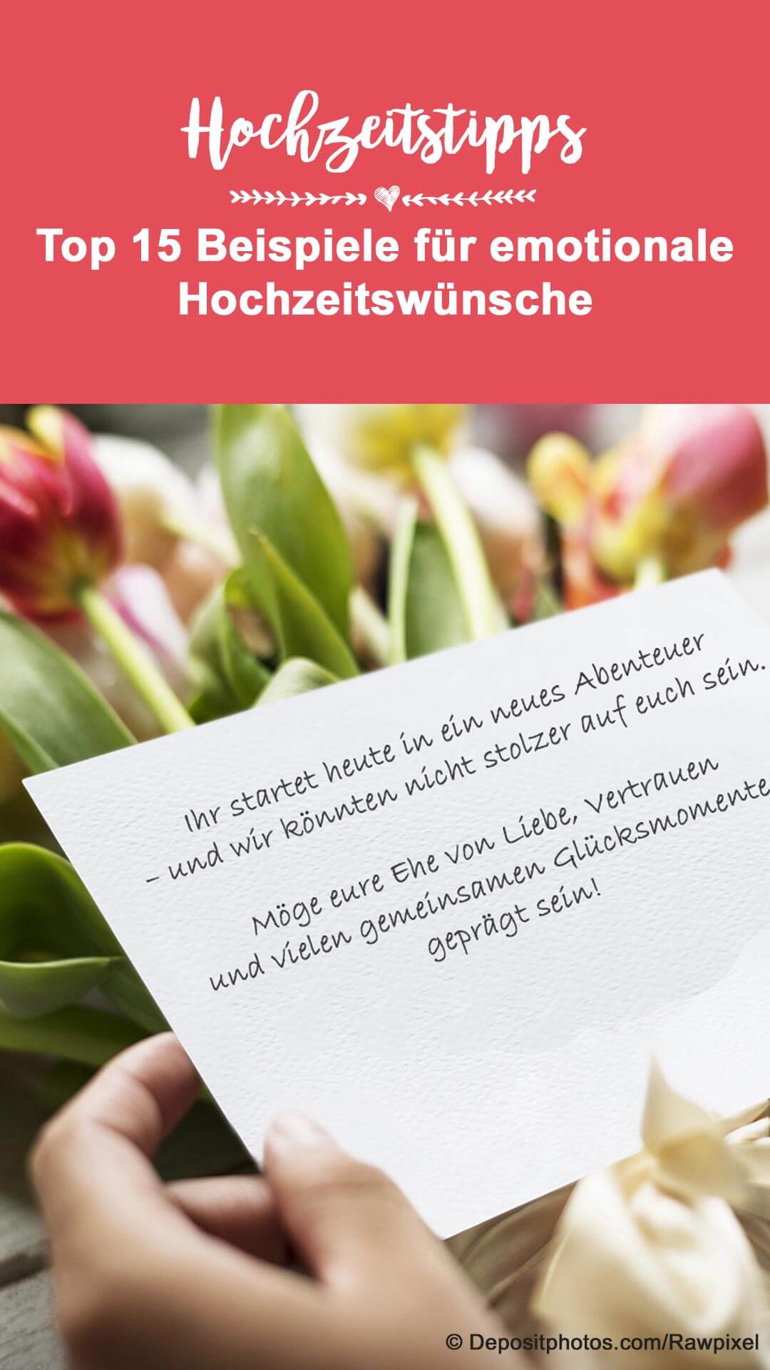 Emotionale Hochzeitsglückwünsche