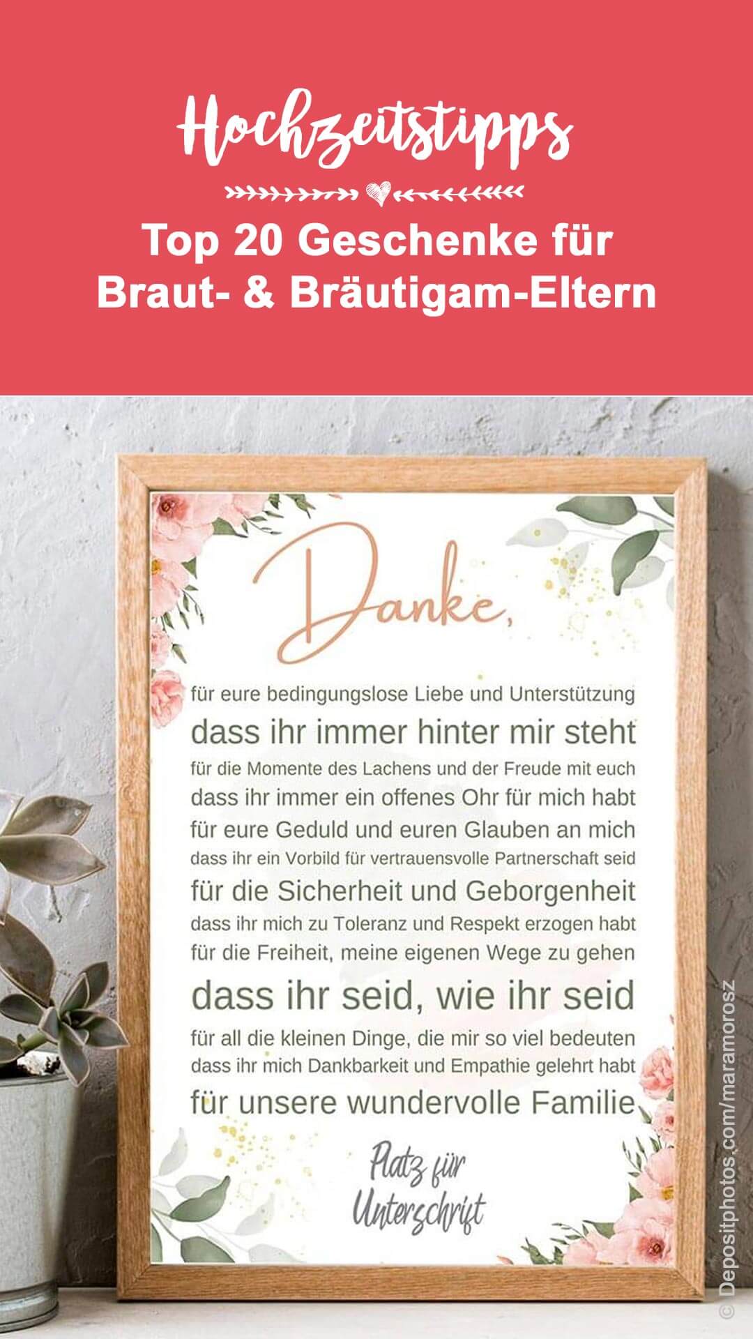 Dankeschön Geschenk Eltern