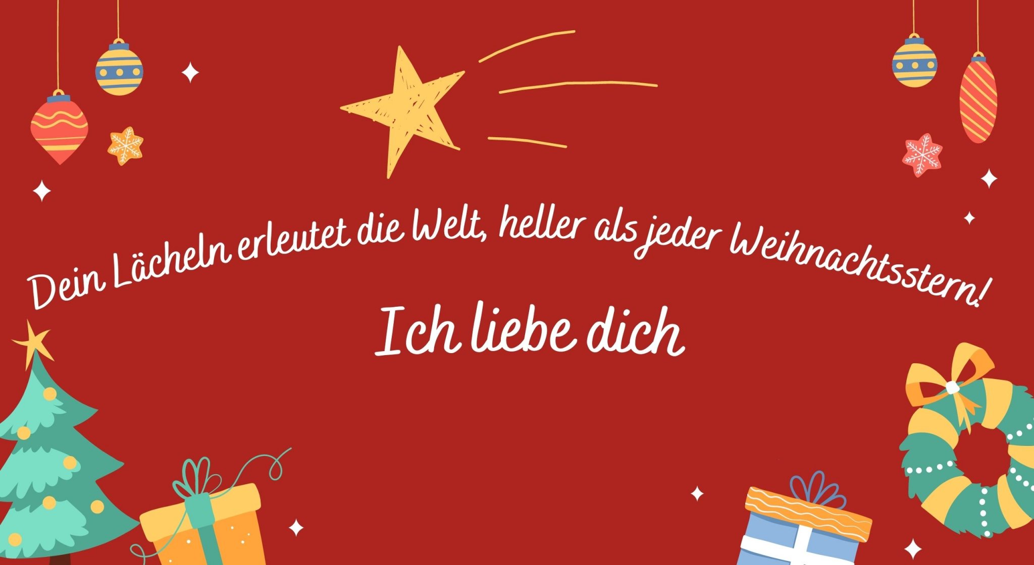 Weihnachtssprüche für den Partner süß, kreativ & lustig