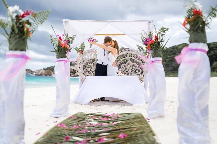 Heiraten Strand Seychellen