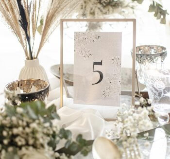 35 kreative Tischnummern für die Hochzeit - Hochzeitskiste